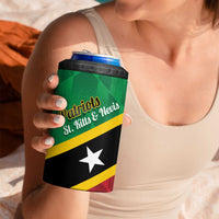 Custom Saint Kitts and Nevis Cricket 4 in 1 Can Cooler Tumbler Go Champions Patriots