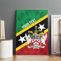Custom Saint Kitts and Nevis Cricket Canvas Wall Art Go Champions Patriots