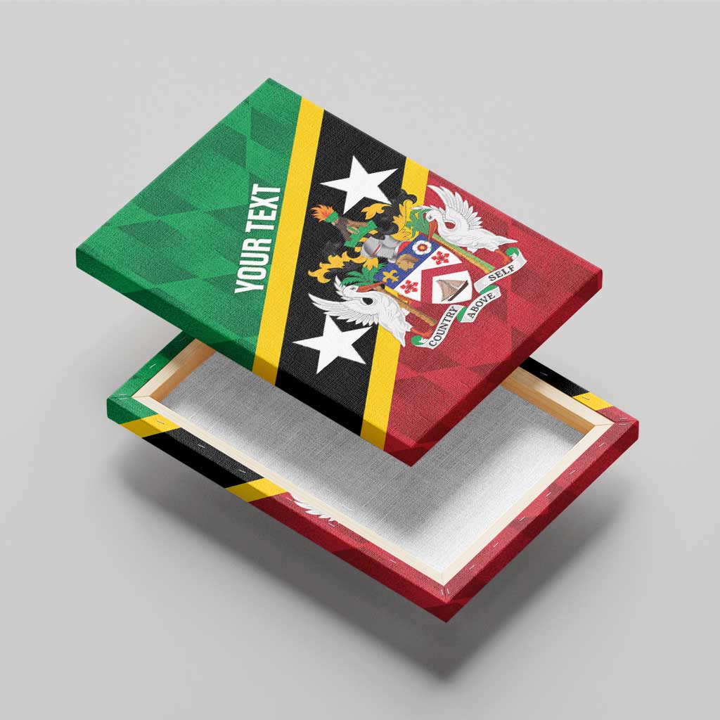 Custom Saint Kitts and Nevis Cricket Canvas Wall Art Go Champions Patriots