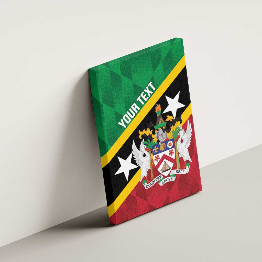 Custom Saint Kitts and Nevis Cricket Canvas Wall Art Go Champions Patriots