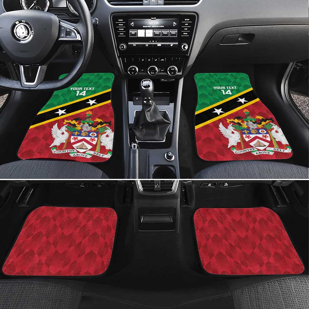 Custom Saint Kitts and Nevis Cricket Car Mats Go Champions Patriots