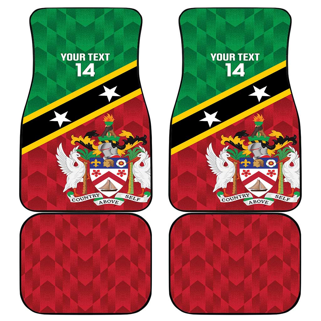 Custom Saint Kitts and Nevis Cricket Car Mats Go Champions Patriots