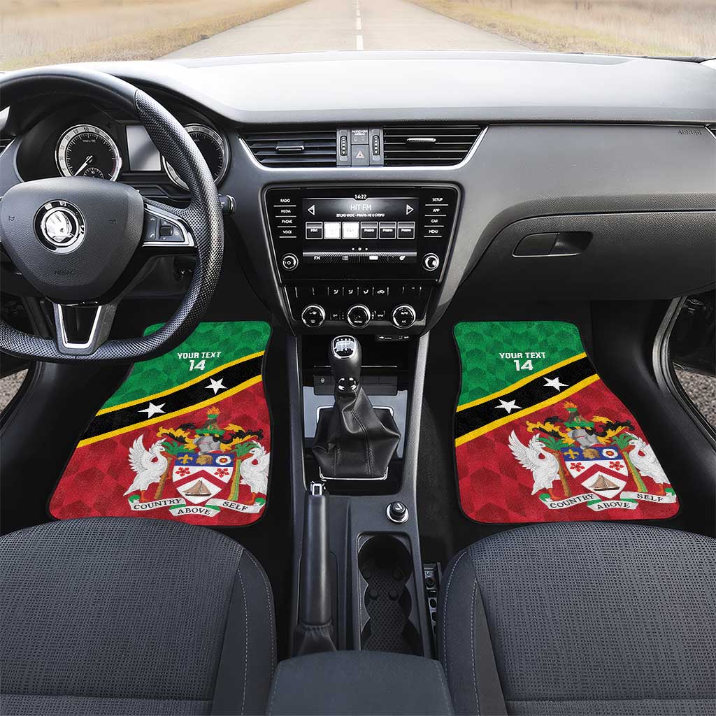 Custom Saint Kitts and Nevis Cricket Car Mats Go Champions Patriots