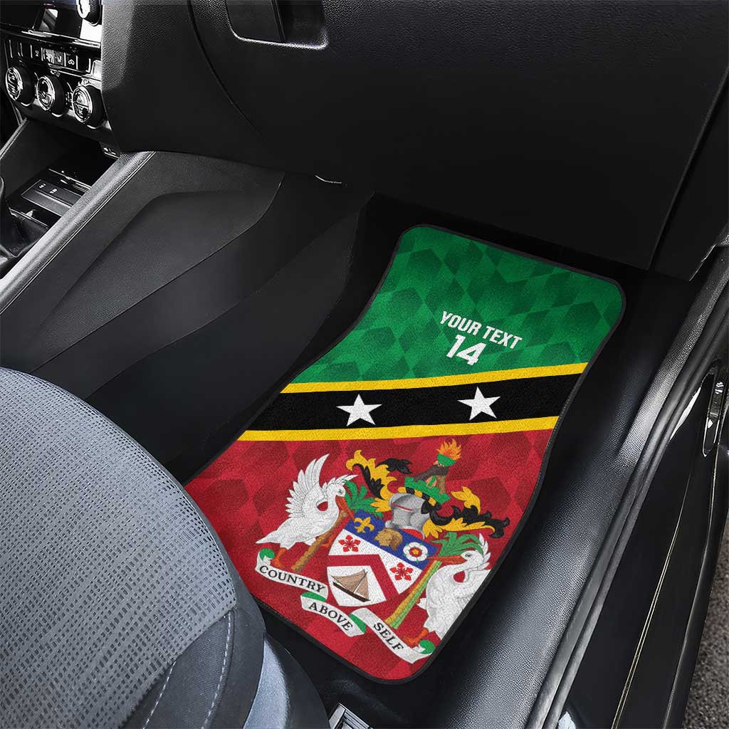 Custom Saint Kitts and Nevis Cricket Car Mats Go Champions Patriots