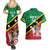 Custom Saint Kitts and Nevis Cricket Couples Matching Summer Maxi Dress and Hawaiian Shirt Go Champions Patriots