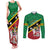 Custom Saint Kitts and Nevis Cricket Couples Matching Tank Maxi Dress and Long Sleeve Button Shirt Go Champions Patriots