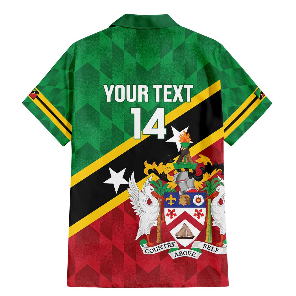 Custom Saint Kitts and Nevis Cricket Family Matching Mermaid Dress and Hawaiian Shirt Go Champions Patriots