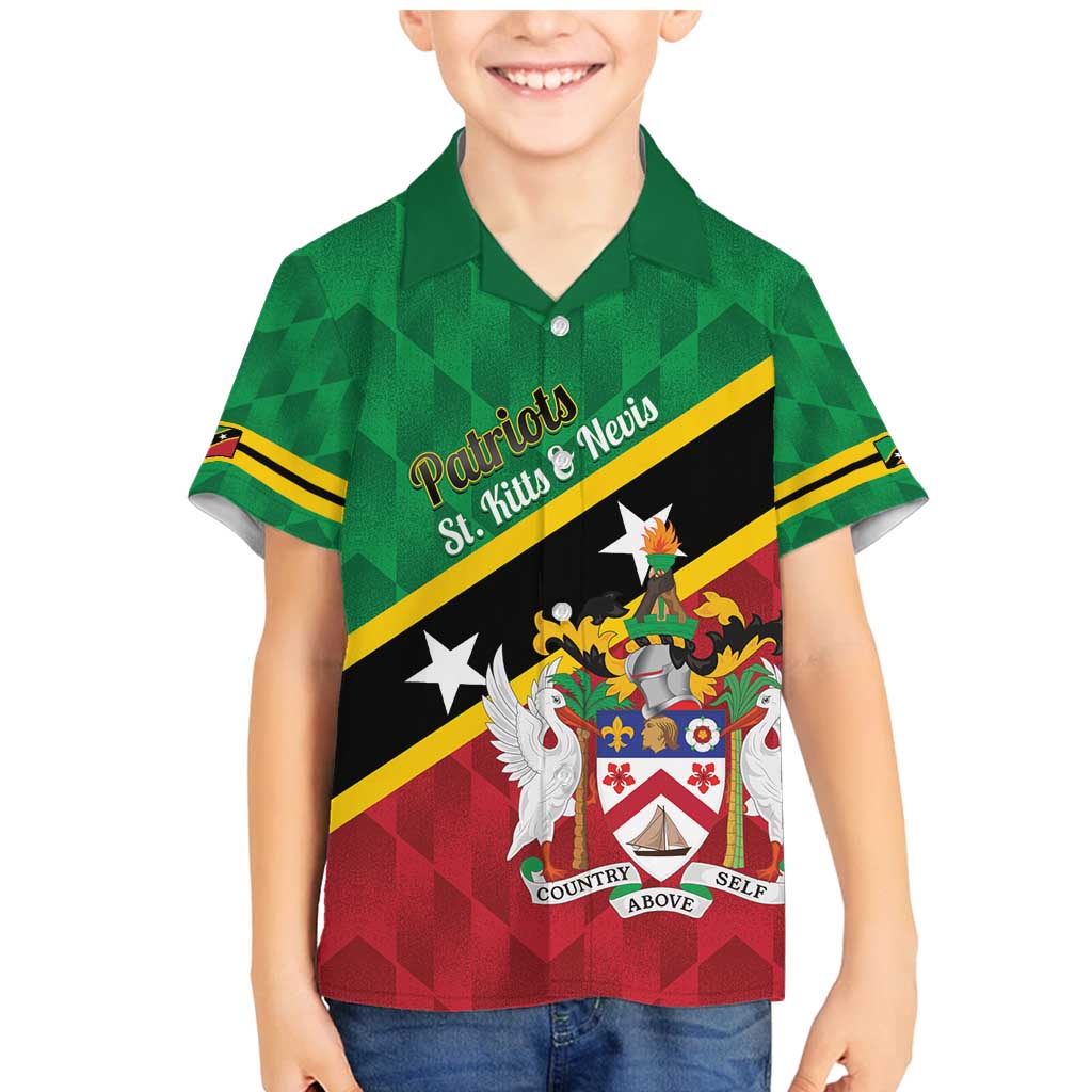 Custom Saint Kitts and Nevis Cricket Family Matching Mermaid Dress and Hawaiian Shirt Go Champions Patriots