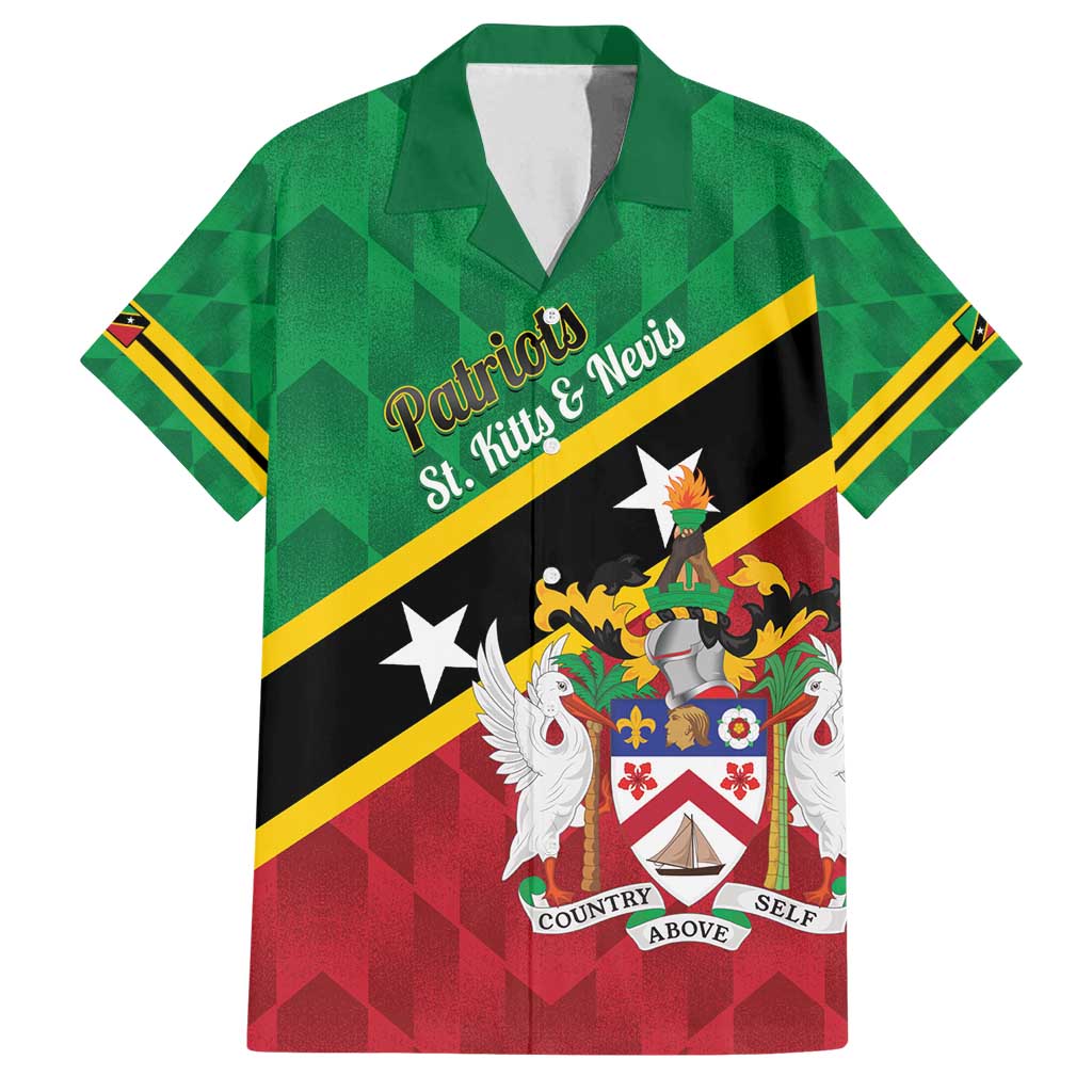 Custom Saint Kitts and Nevis Cricket Family Matching Puletasi and Hawaiian Shirt Go Champions Patriots