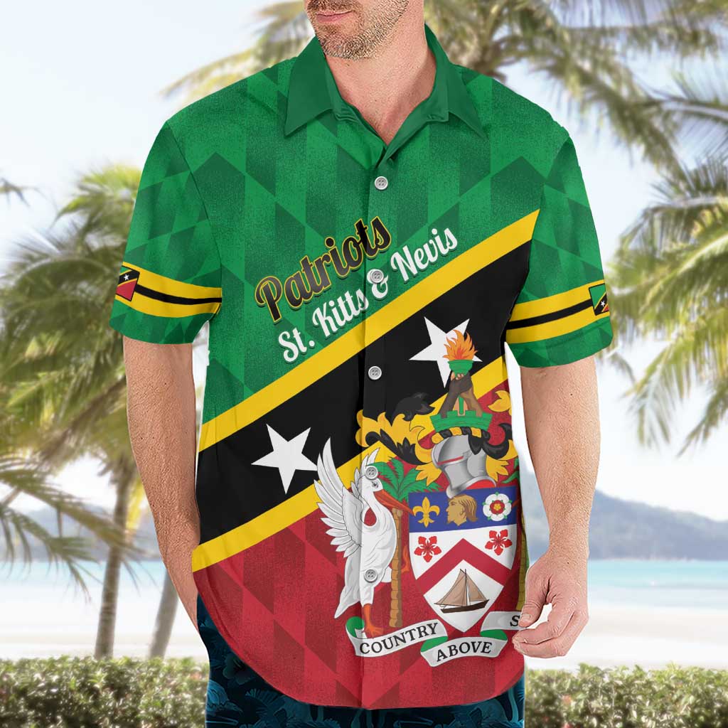 Custom Saint Kitts and Nevis Cricket Hawaiian Shirt Go Champions Patriots