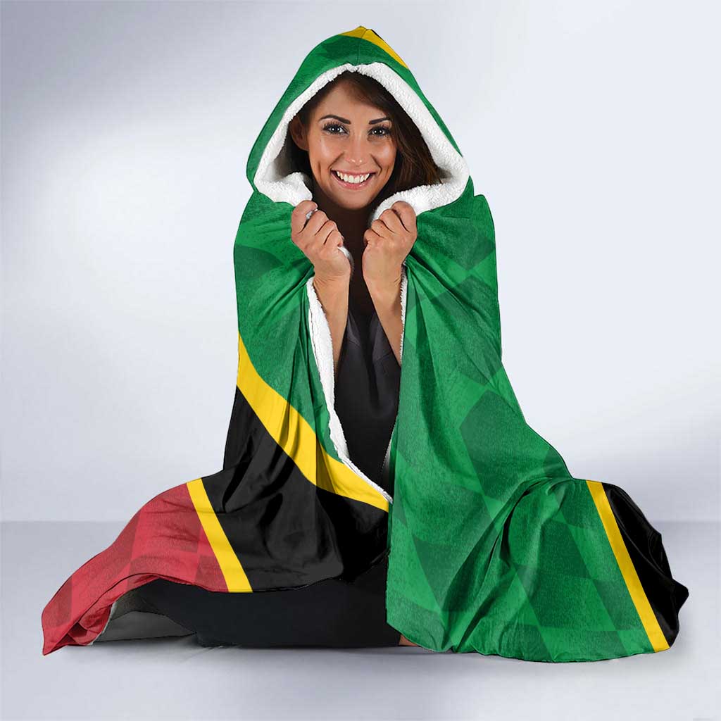 Custom Saint Kitts and Nevis Cricket Hooded Blanket Go Champions Patriots