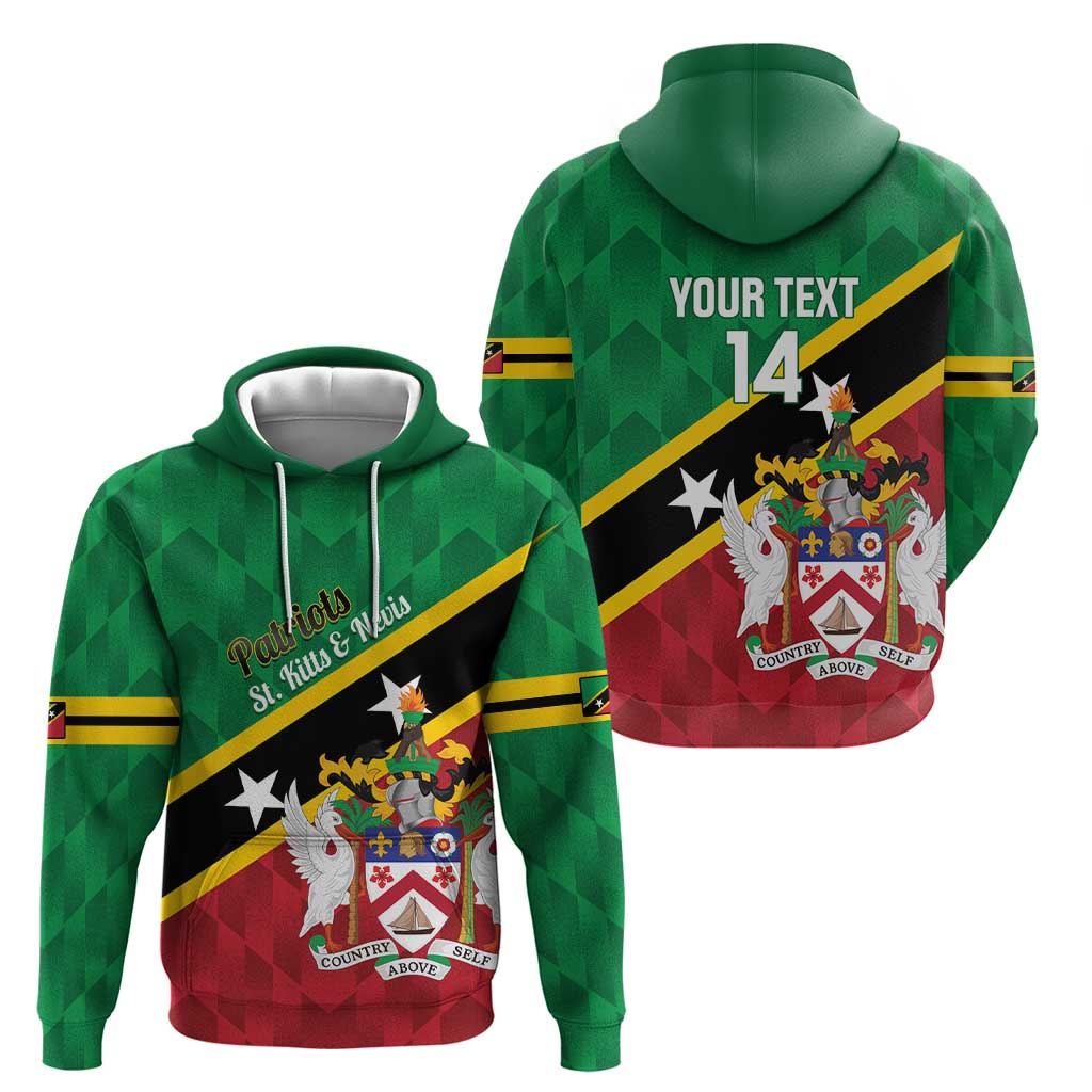 Custom Saint Kitts and Nevis Cricket Hoodie Go Champions Patriots