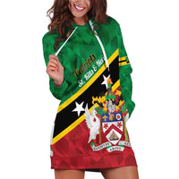 Custom Saint Kitts and Nevis Cricket Hoodie Dress Go Champions Patriots