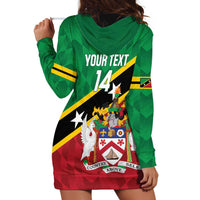 Custom Saint Kitts and Nevis Cricket Hoodie Dress Go Champions Patriots
