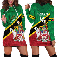 Custom Saint Kitts and Nevis Cricket Hoodie Dress Go Champions Patriots