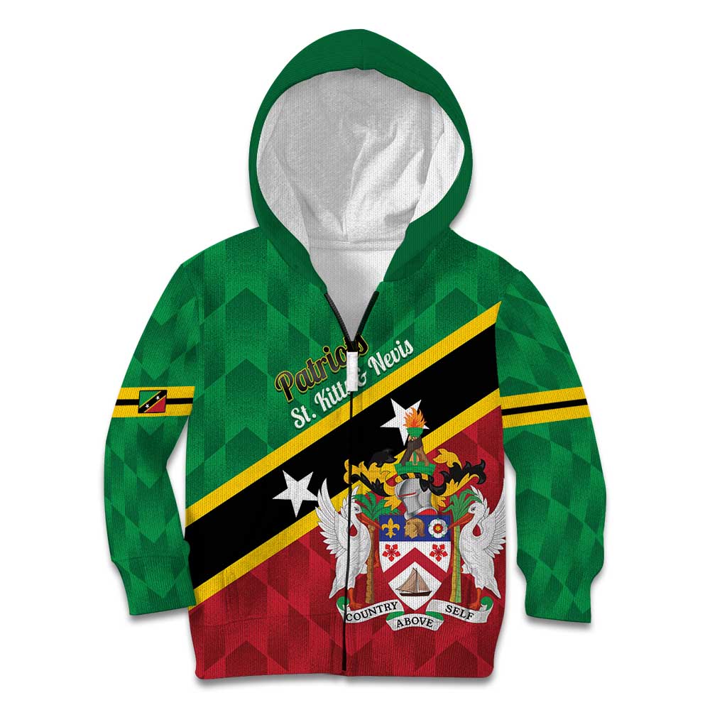Custom Saint Kitts and Nevis Cricket Kid Hoodie Go Champions Patriots