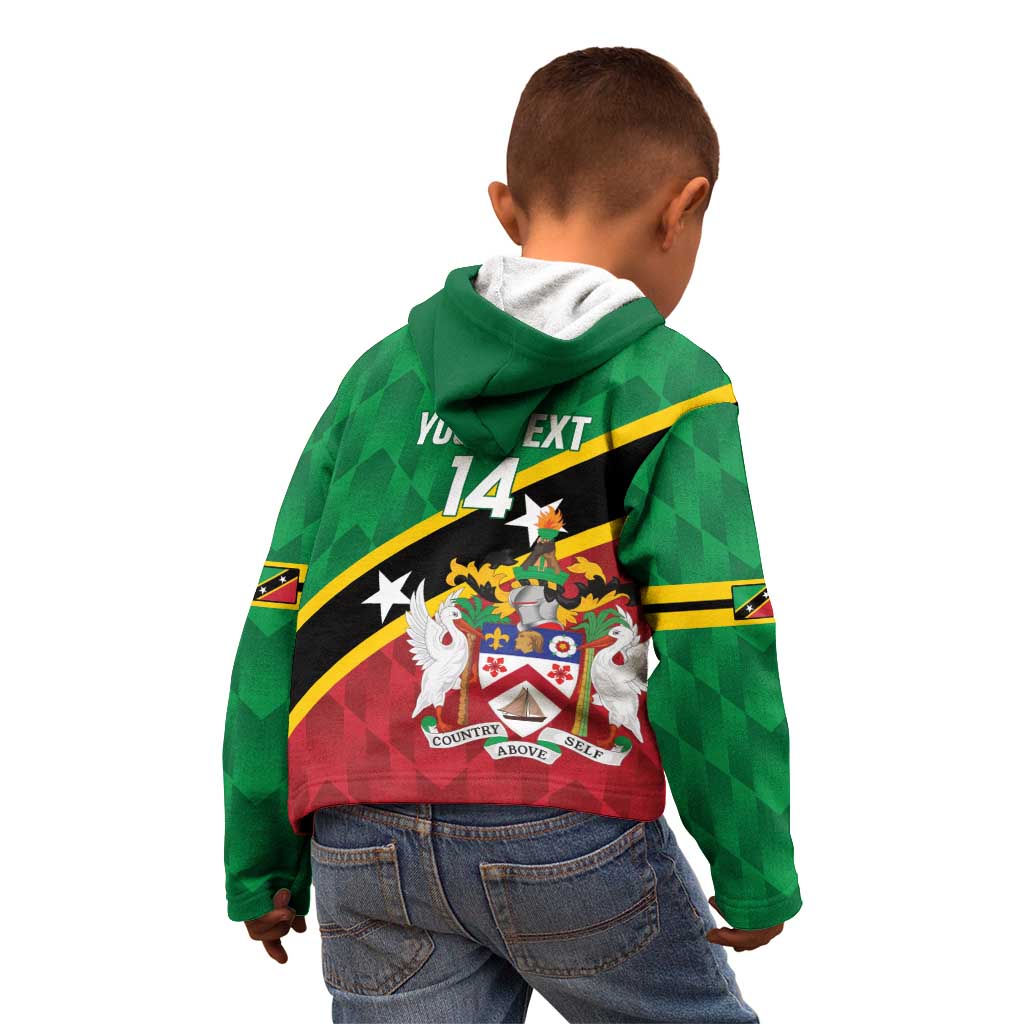 Custom Saint Kitts and Nevis Cricket Kid Hoodie Go Champions Patriots
