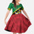 Custom Saint Kitts and Nevis Cricket Kid Short Sleeve Dress Go Champions Patriots