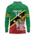 Custom Saint Kitts and Nevis Cricket Long Sleeve Polo Shirt Go Champions Patriots