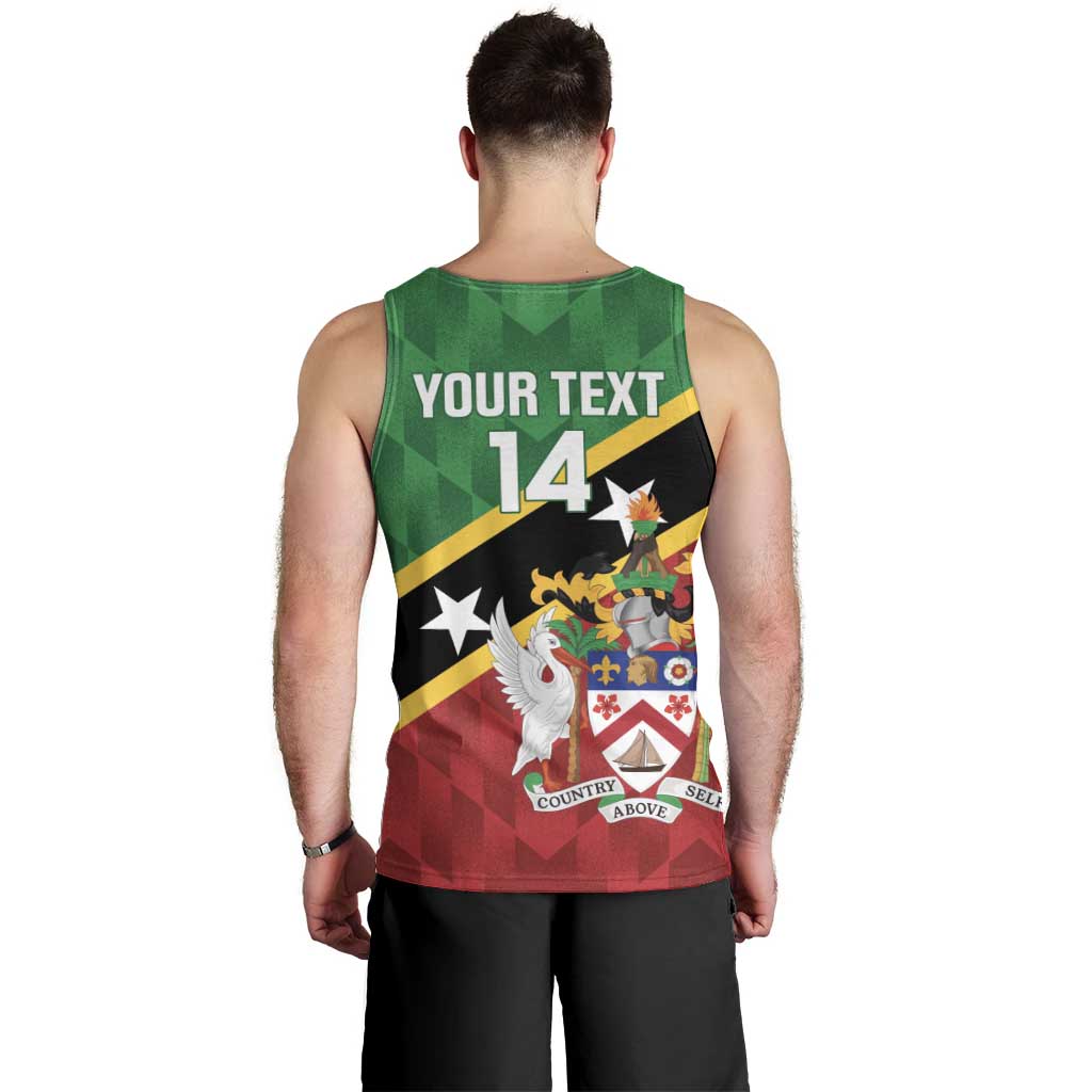 Custom Saint Kitts and Nevis Cricket Men Tank Top Go Champions Patriots