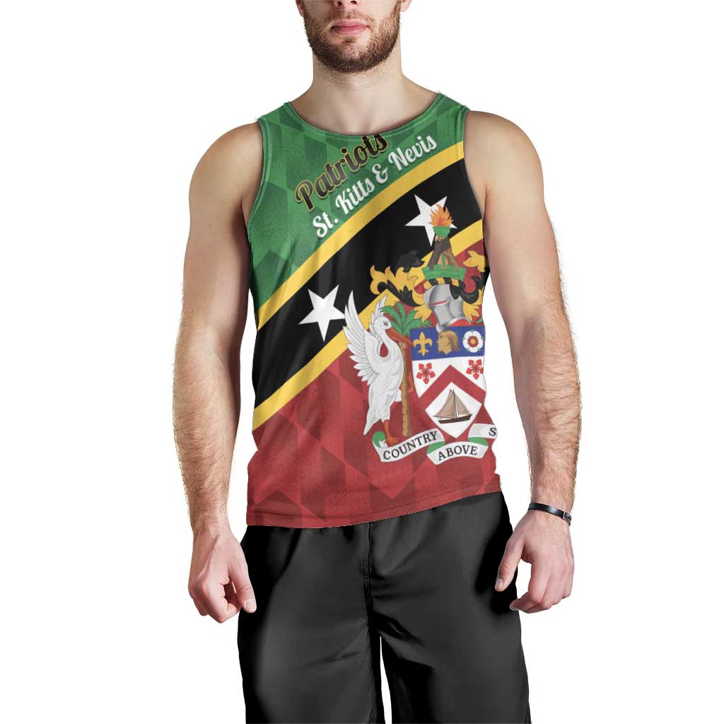 Custom Saint Kitts and Nevis Cricket Men Tank Top Go Champions Patriots