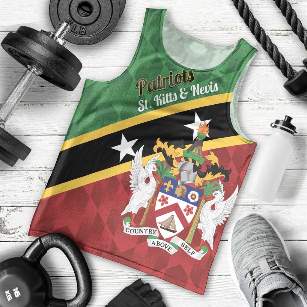 Custom Saint Kitts and Nevis Cricket Men Tank Top Go Champions Patriots