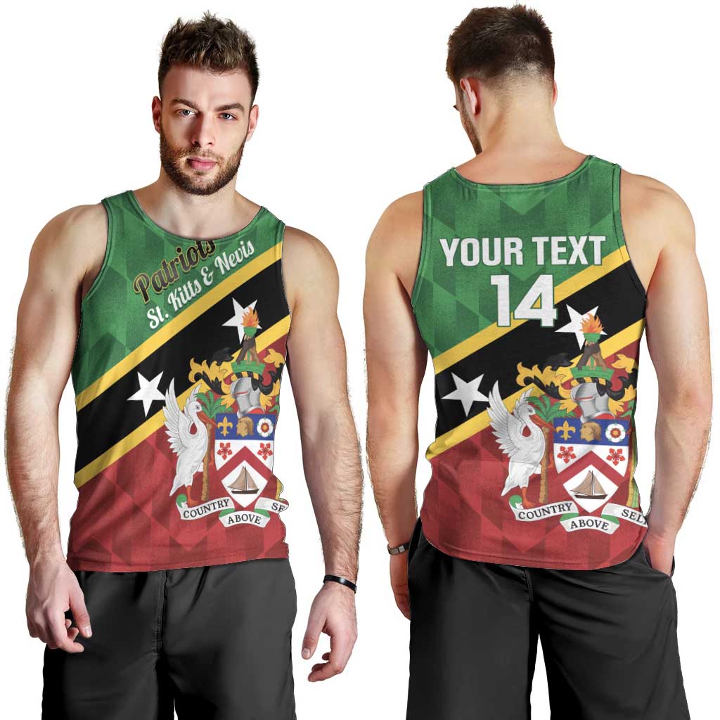 Custom Saint Kitts and Nevis Cricket Men Tank Top Go Champions Patriots