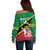 Custom Saint Kitts and Nevis Cricket Off Shoulder Sweater Go Champions Patriots