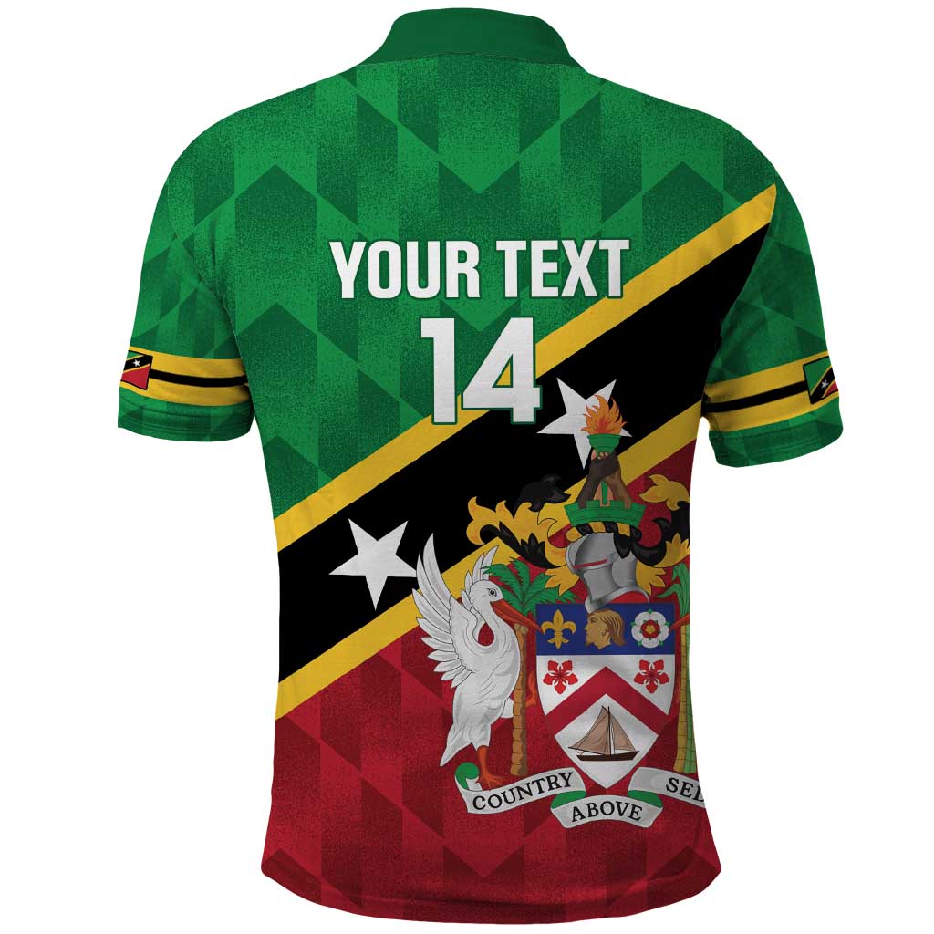 Custom Saint Kitts and Nevis Cricket Polo Shirt Go Champions Patriots