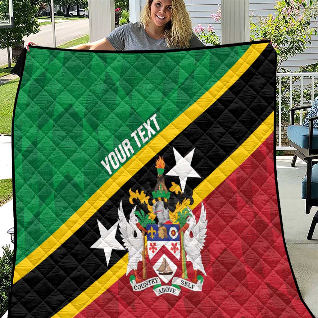 Custom Saint Kitts and Nevis Cricket Quilt Go Champions Patriots