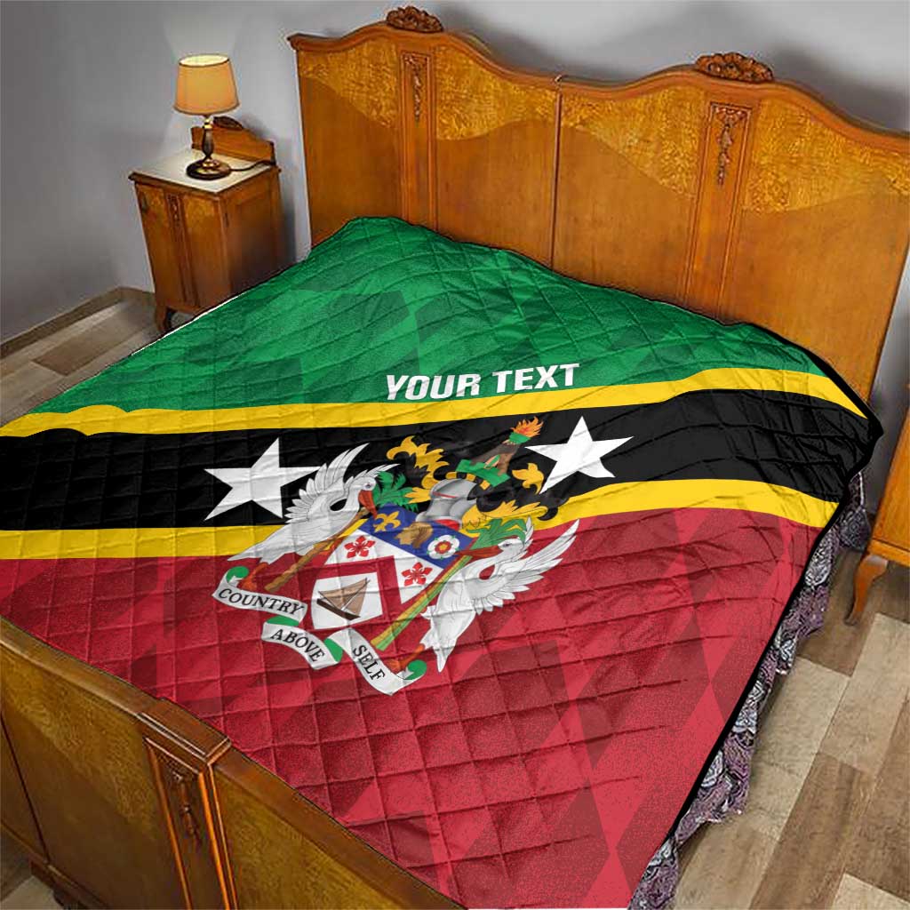 Custom Saint Kitts and Nevis Cricket Quilt Go Champions Patriots