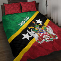 Custom Saint Kitts and Nevis Cricket Quilt Bed Set Go Champions Patriots