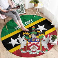 Custom Saint Kitts and Nevis Cricket Round Carpet Go Champions Patriots