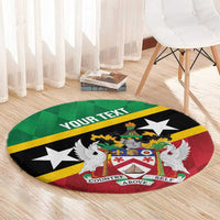 Custom Saint Kitts and Nevis Cricket Round Carpet Go Champions Patriots
