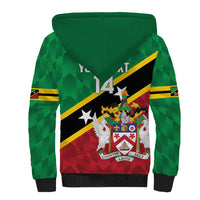 Custom Saint Kitts and Nevis Cricket Sherpa Hoodie Go Champions Patriots