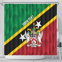 Custom Saint Kitts and Nevis Cricket Shower Curtain Go Champions Patriots