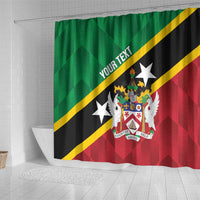 Custom Saint Kitts and Nevis Cricket Shower Curtain Go Champions Patriots