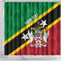 Custom Saint Kitts and Nevis Cricket Shower Curtain Go Champions Patriots