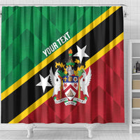 Custom Saint Kitts and Nevis Cricket Shower Curtain Go Champions Patriots
