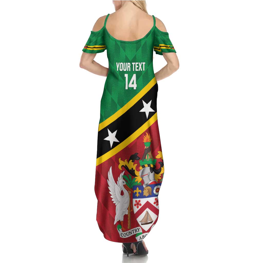 Custom Saint Kitts and Nevis Cricket Summer Maxi Dress Go Champions Patriots