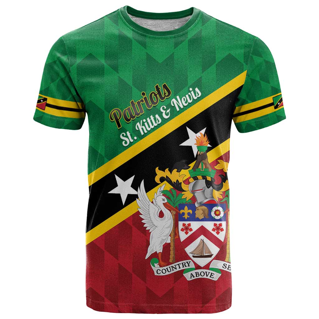 Custom Saint Kitts and Nevis Cricket T Shirt Go Champions Patriots