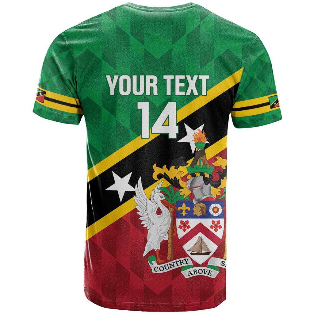 Custom Saint Kitts and Nevis Cricket T Shirt Go Champions Patriots
