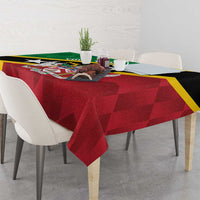 Custom Saint Kitts and Nevis Cricket Tablecloth Go Champions Patriots