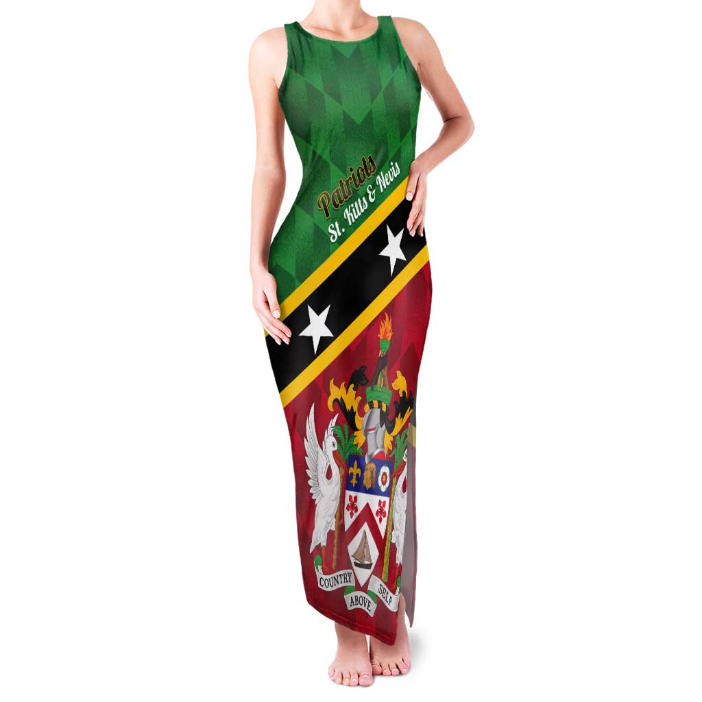 Custom Saint Kitts and Nevis Cricket Tank Maxi Dress Go Champions Patriots
