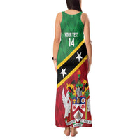 Custom Saint Kitts and Nevis Cricket Tank Maxi Dress Go Champions Patriots