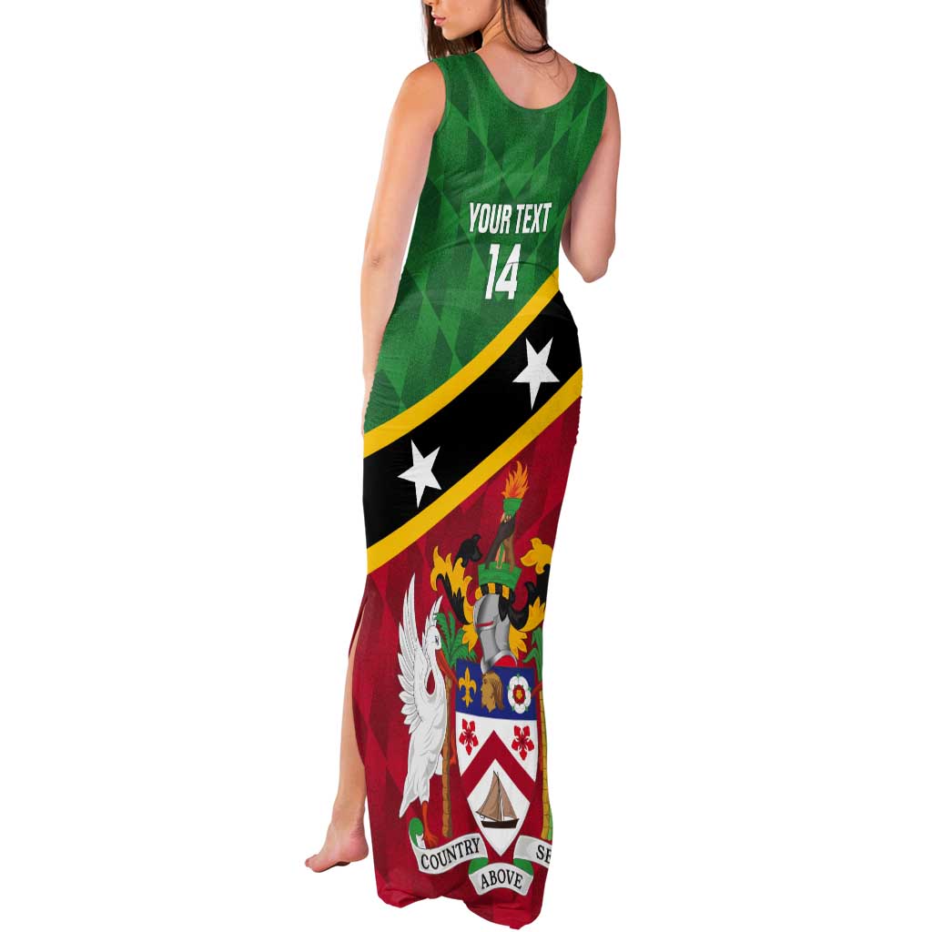 Custom Saint Kitts and Nevis Cricket Tank Maxi Dress Go Champions Patriots