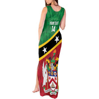 Custom Saint Kitts and Nevis Cricket Tank Maxi Dress Go Champions Patriots