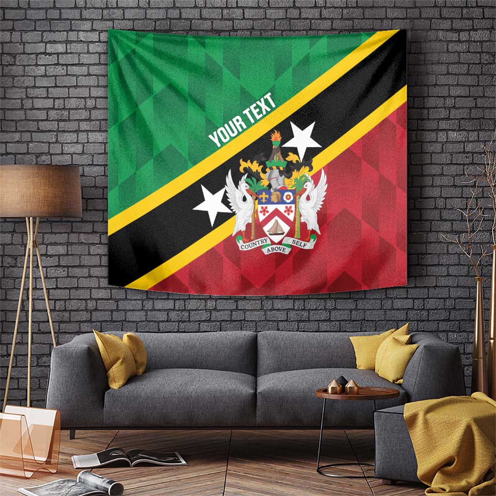 Custom Saint Kitts and Nevis Cricket Tapestry Go Champions Patriots