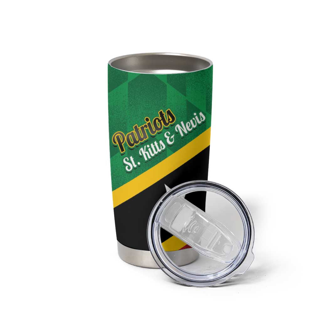Custom Saint Kitts and Nevis Cricket Tumbler Cup Go Champions Patriots