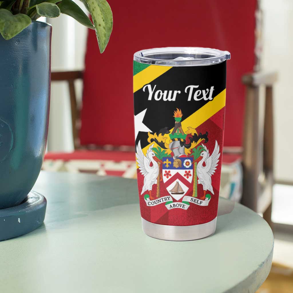 Custom Saint Kitts and Nevis Cricket Tumbler Cup Go Champions Patriots